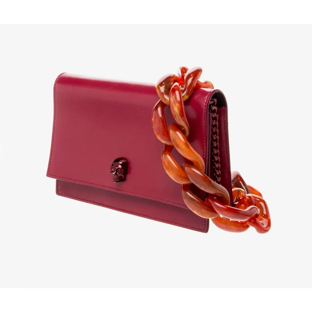 7235 - Alexander McQueen Red Skull Bag